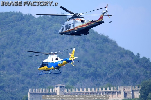 2018-07-01 Arona Airshow 0923 Agusta A109 Trekker e Agusta-Westland AW-169